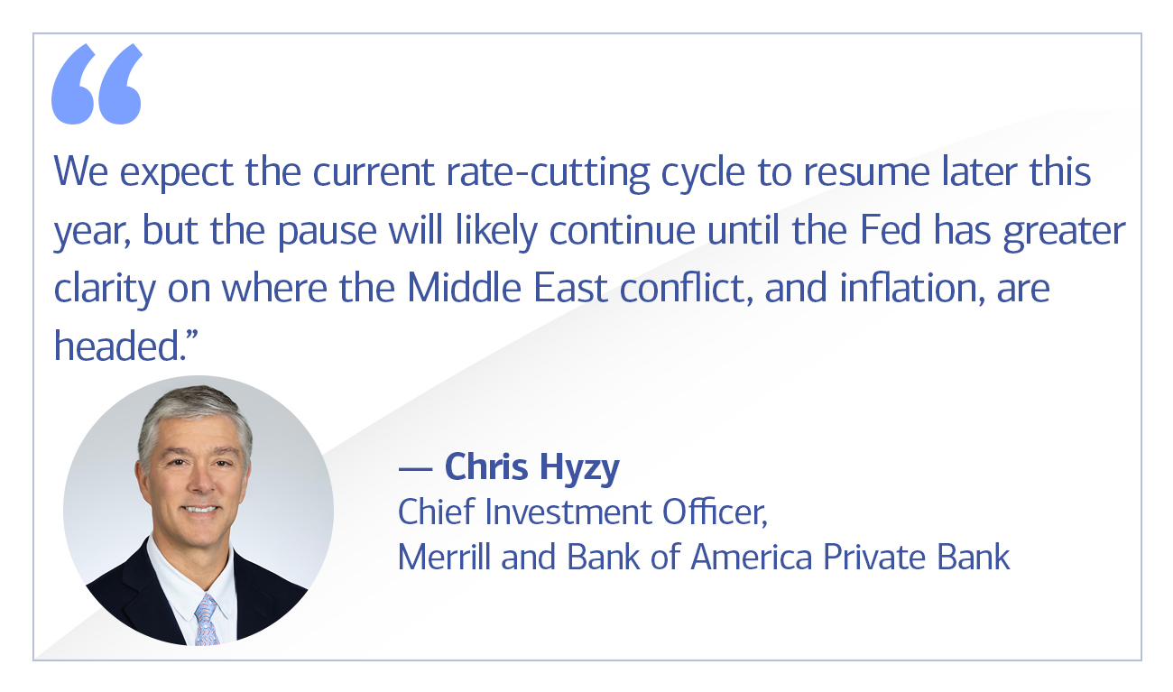 Chris Hyzy, Chief Investment Officer for Merrill and Bank of America Private Bank quote “Following this rate increase, the Fed will be closely watching economic data, the conflict in the Middle East and inflation before making additional moves.”